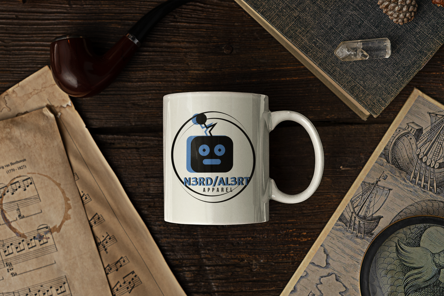 Ned the NerdBot Logo Mug